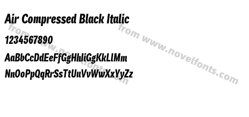 Air Compressed Black ItalicPreview