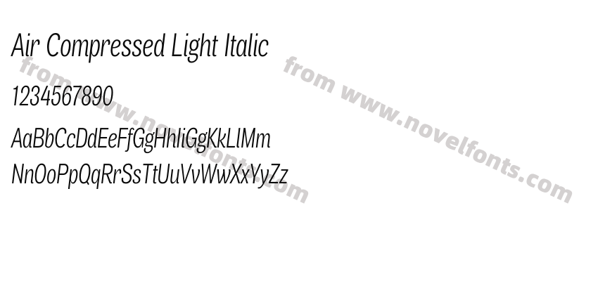 Air Compressed Light ItalicPreview