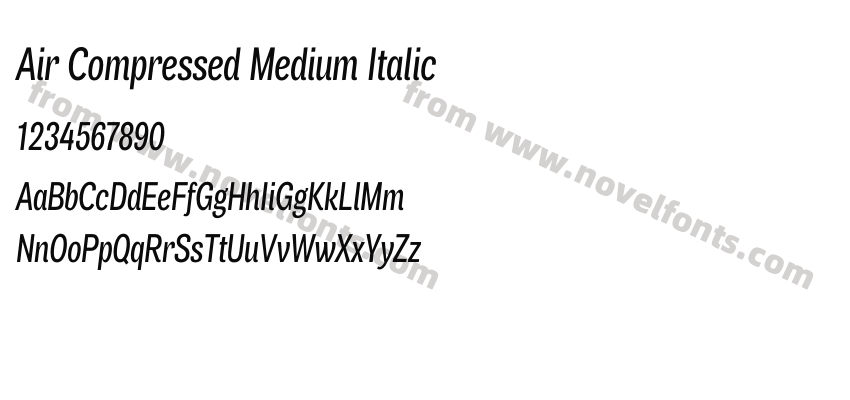 Air Compressed Medium ItalicPreview