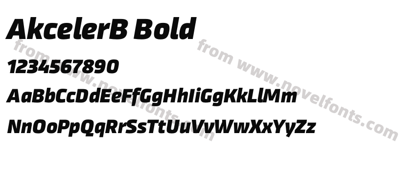AkcelerB BoldPreview