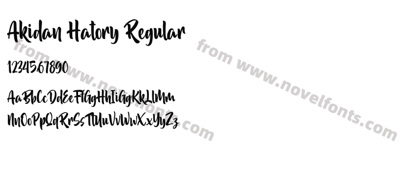 Akidan Hatory RegularPreview