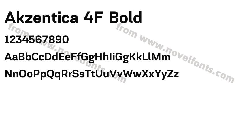 Akzentica 4F BoldPreview