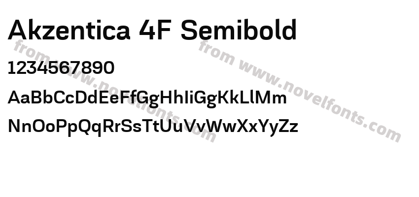 Akzentica 4F SemiboldPreview