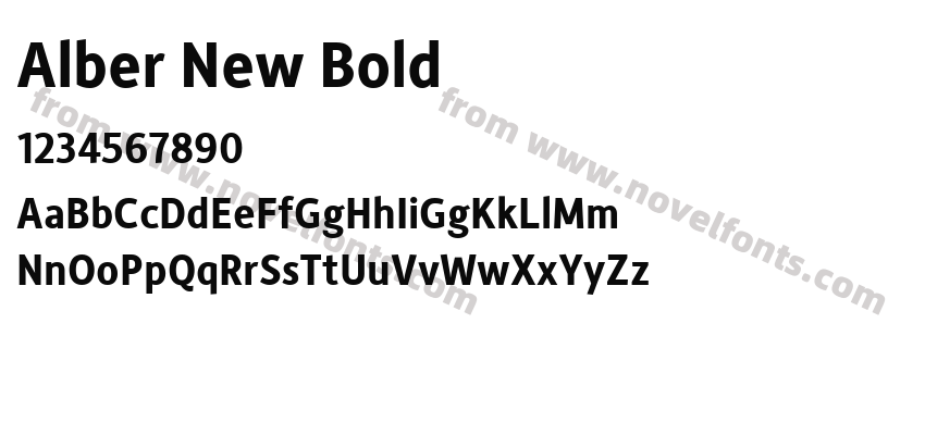 Alber New BoldPreview