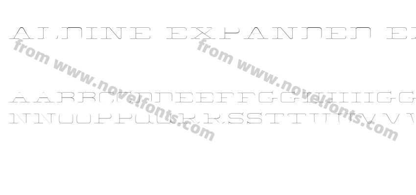 Aldine Expanded Extra LightPreview