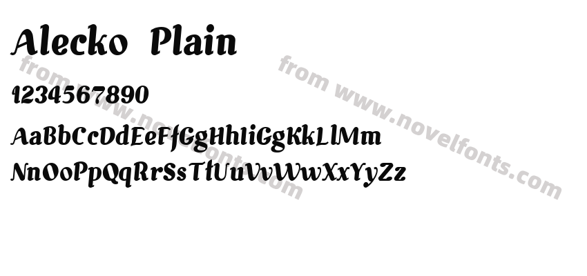 Alecko PlainPreview