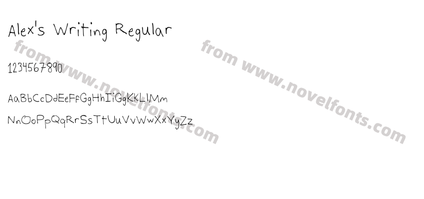 Alex's Writing RegularPreview