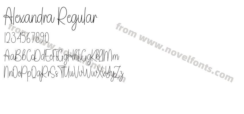 Alexandra RegularPreview