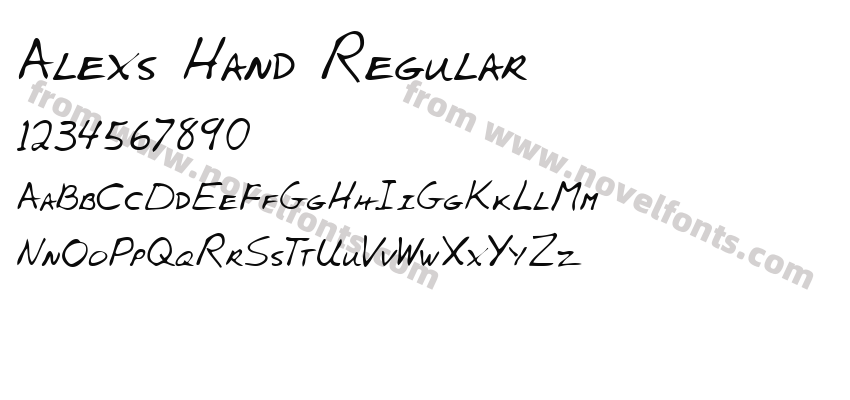 Alexs Hand RegularPreview