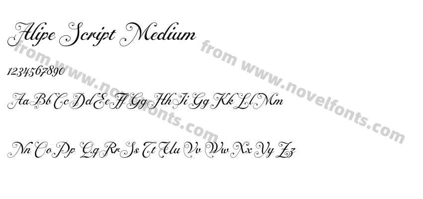 Alipe Script MediumPreview