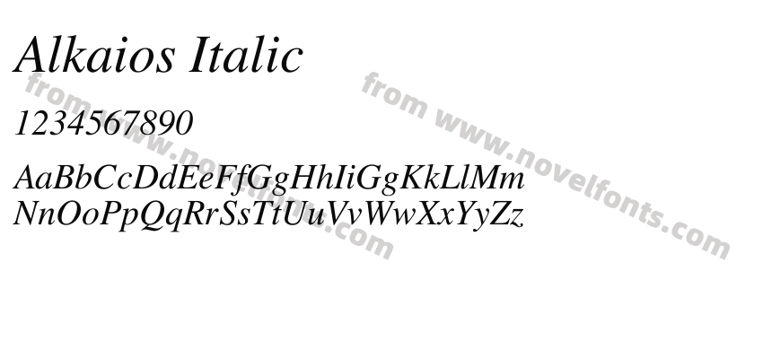 Alkaios ItalicPreview