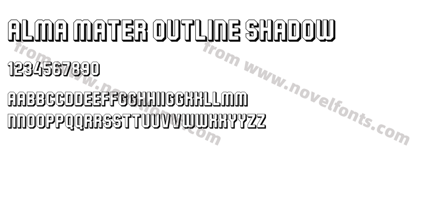 Alma Mater Outline ShadowPreview