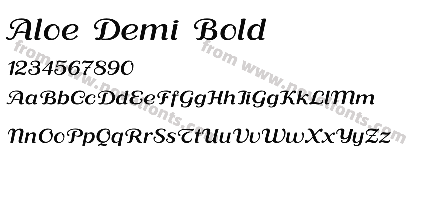 Aloe Demi BoldPreview