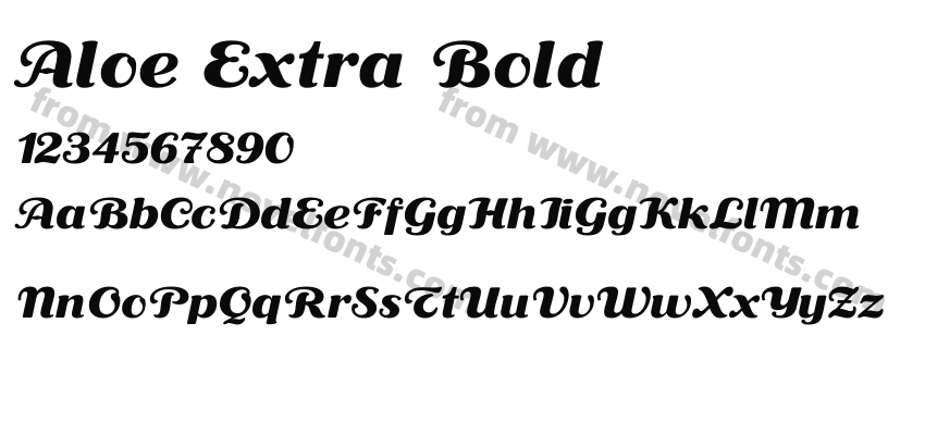 Aloe Extra BoldPreview