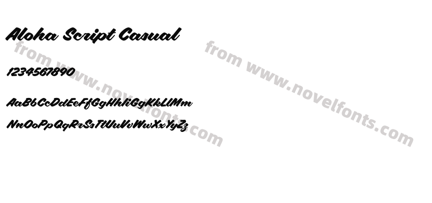Aloha Script CasualPreview