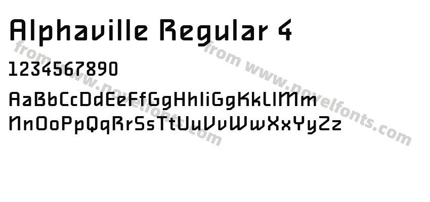 Alphaville Regular 4Preview