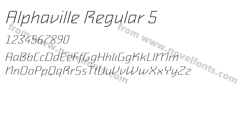 Alphaville Regular 5Preview