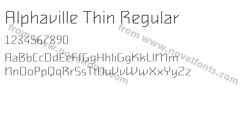 Alphaville Thin RegularPreview