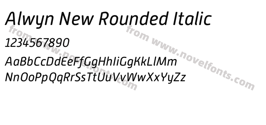 Alwyn New Rounded ItalicPreview