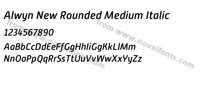Alwyn New Rounded Medium ItalicPreview