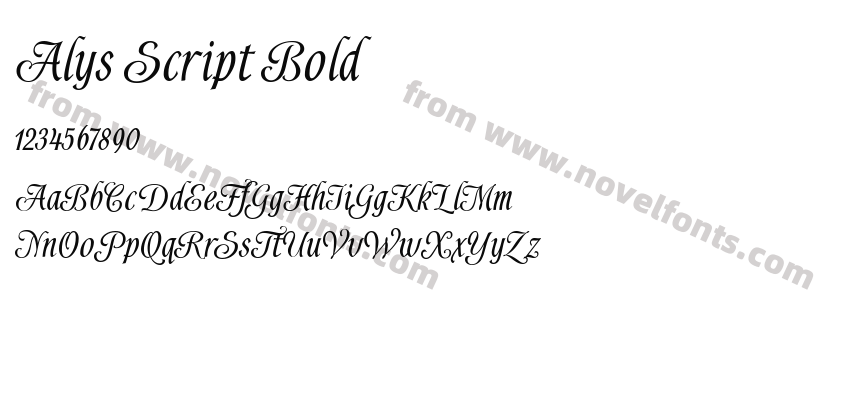 Alys Script BoldPreview