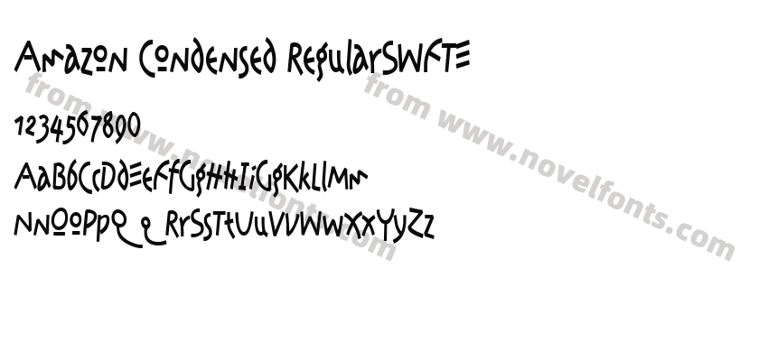 Amazon Condensed RegularSWFTEPreview
