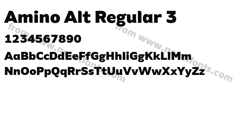 Amino Alt Regular 3Preview
