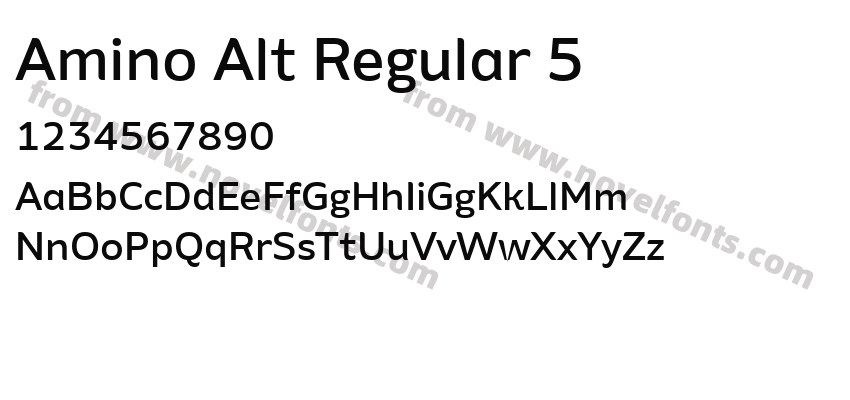 Amino Alt Regular 5Preview