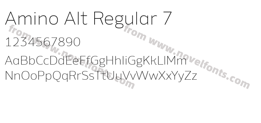 Amino Alt Regular 7Preview