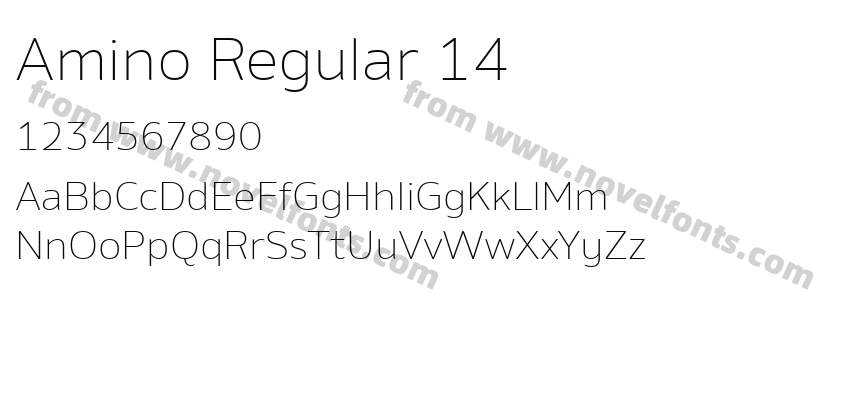 Amino Regular 14Preview