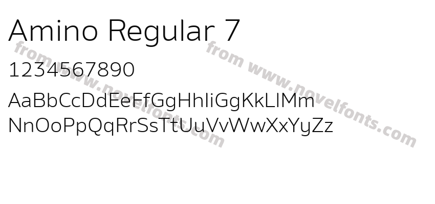 Amino Regular 7Preview