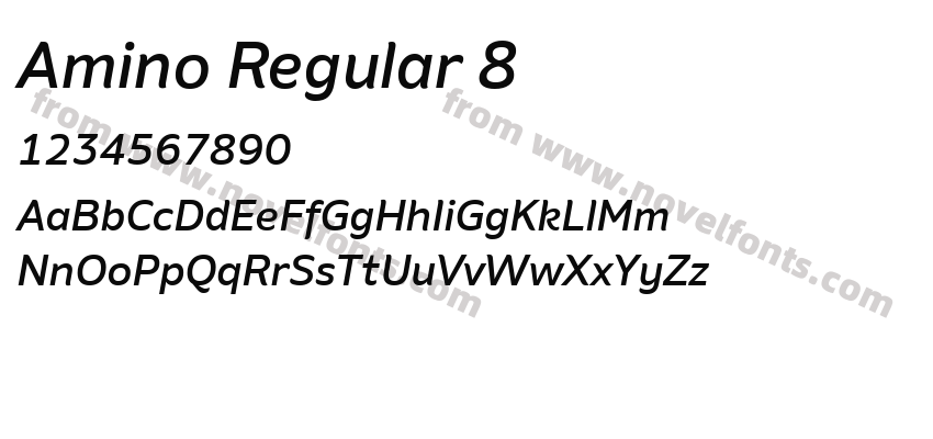 Amino Regular 8Preview
