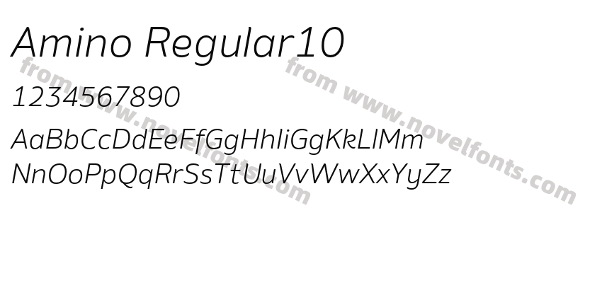 Amino Regular10Preview