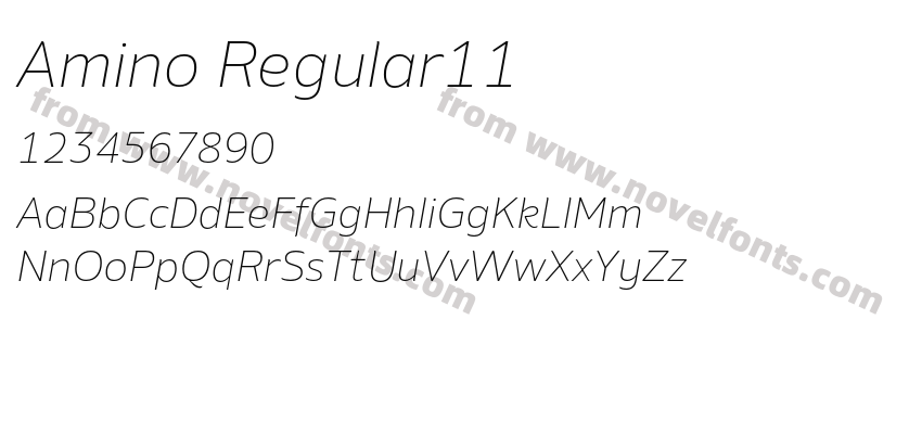 Amino Regular11Preview