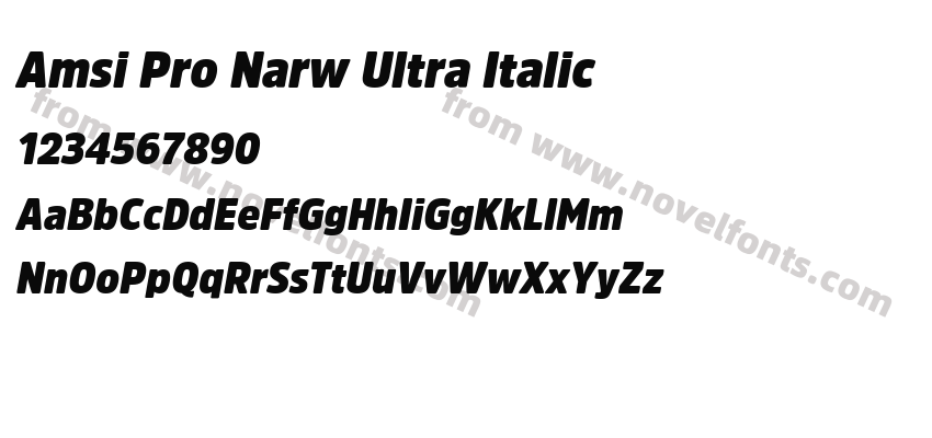 Amsi Pro Narw Ultra ItalicPreview