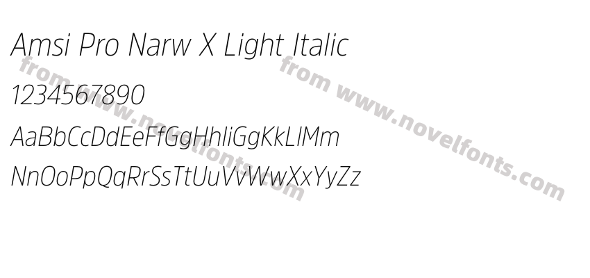 Amsi Pro Narw X Light ItalicPreview