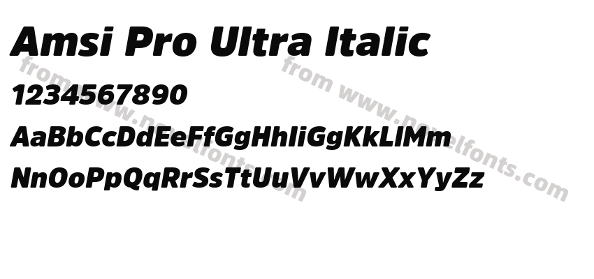 Amsi Pro Ultra ItalicPreview