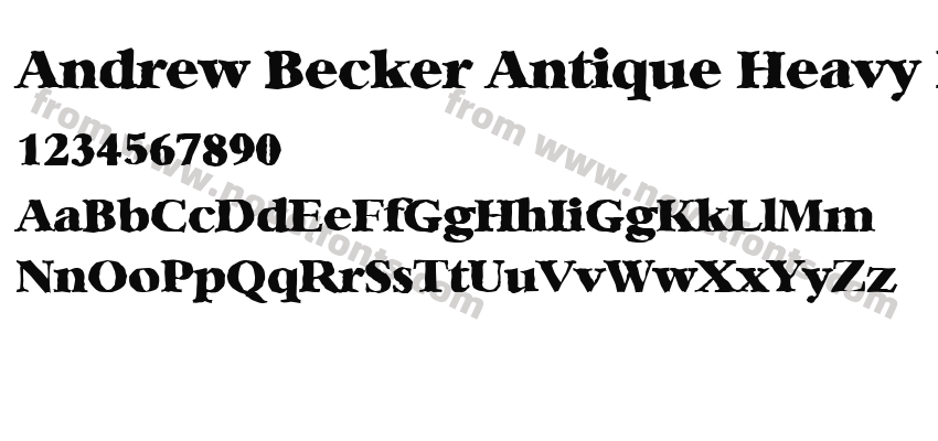 Andrew Becker Antique Heavy RegularPreview