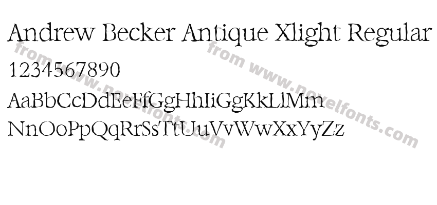 Andrew Becker Antique Xlight RegularPreview