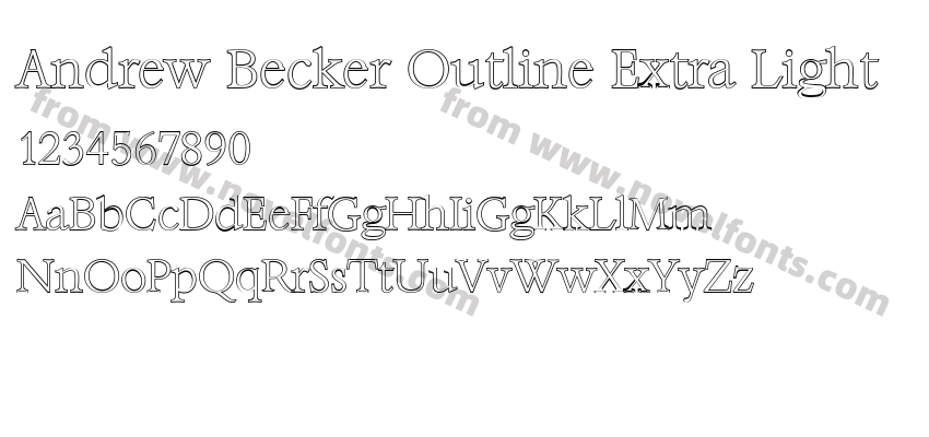 Andrew Becker Outline Extra LightPreview