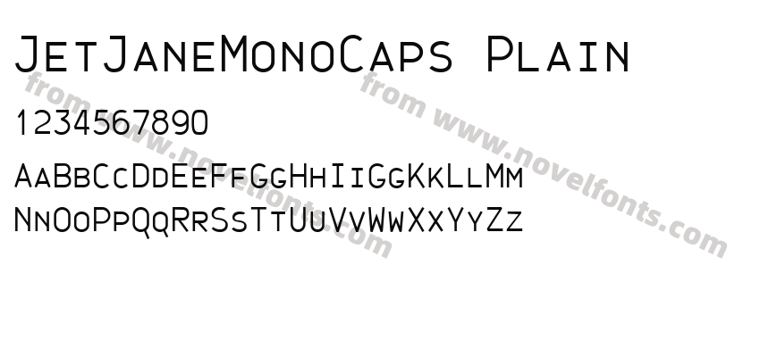 JetJaneMonoCaps PlainPreview