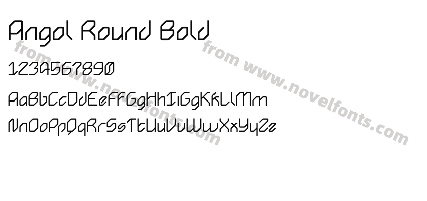 Angol Round BoldPreview