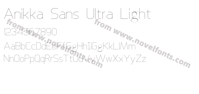 Anikka Sans Ultra LightPreview