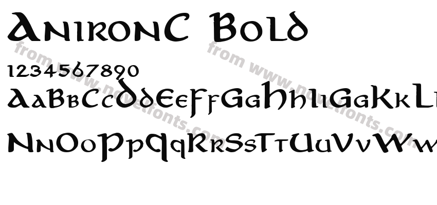 AnironC BoldPreview