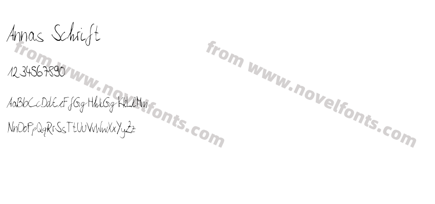 Annas SchriftPreview