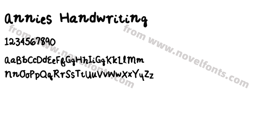 Annies HandwritingPreview