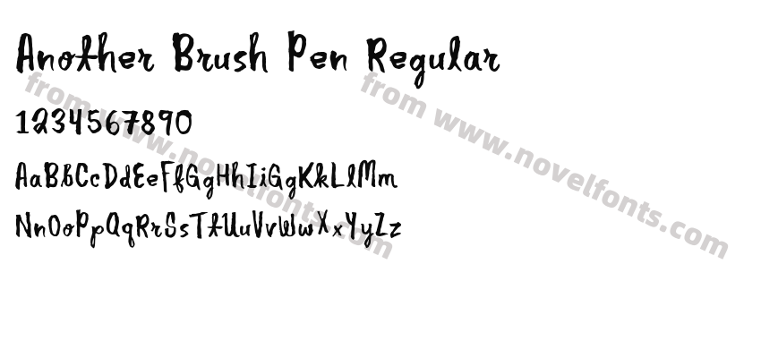 Another Brush Pen RegularPreview