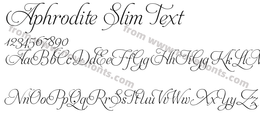 Aphrodite Slim TextPreview