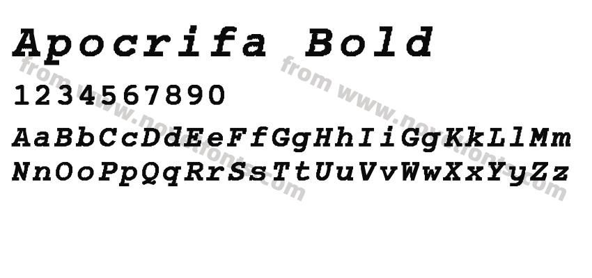 Apocrifa BoldPreview