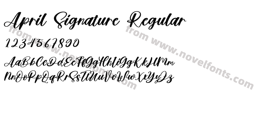 April Signature RegularPreview